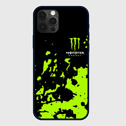 Чехол для iPhone 12 Pro Max Monster Energy green, цвет: 3D-черный