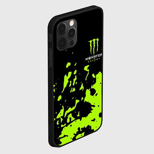 Чехол iPhone 12 Pro Max Monster Energy green / 3D-Черный – фото 2