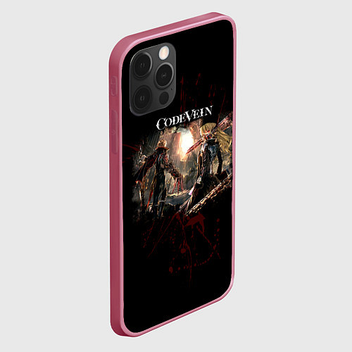 Чехол iPhone 12 Pro Max Code Vein - Вампиры / 3D-Малиновый – фото 2