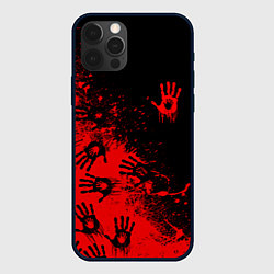 Чехол для iPhone 12 Pro Max Death Stranding Отпечаток рук паттерн, цвет: 3D-черный