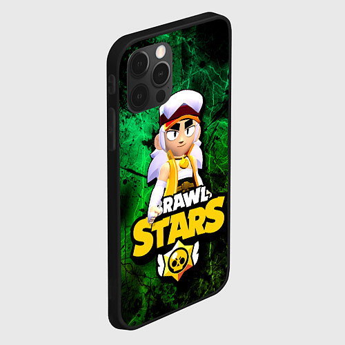 Чехол iPhone 12 Pro Max ФЭНГ БРАВЛ СТАРС, FANG BRAWL STARS / 3D-Черный – фото 2