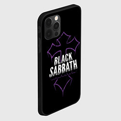 Чехол для iPhone 12 Pro Max Black Sabbat Cross, цвет: 3D-черный — фото 2