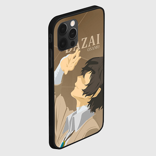 Чехол iPhone 12 Pro Max Дазай Осаму Dazai Osamu, bungou stray dogs образ / 3D-Черный – фото 2