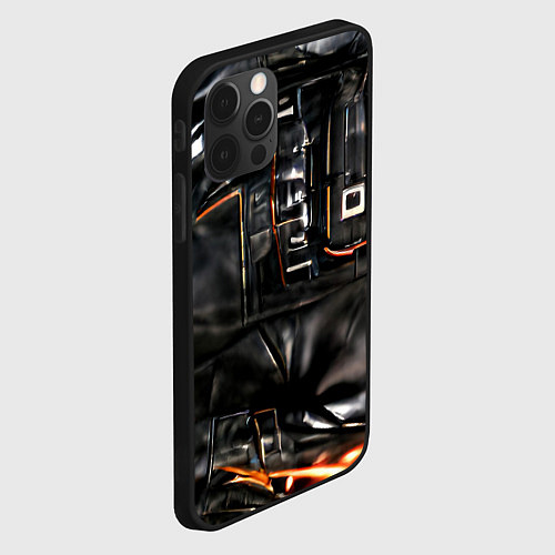 Чехол iPhone 12 Pro Max Стиль терминатора / 3D-Черный – фото 2