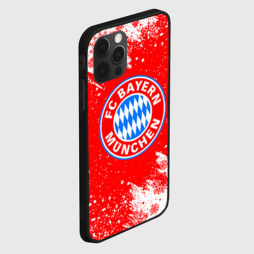 Чехол iPhone 12 Pro Max НОВОГОДНИЙ BAYERN MUNCHEN СВИТЕР НОВОГОДНИЙ / 3D-Черный – фото 2