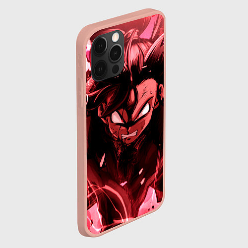 Чехол iPhone 12 Pro Max ДРАКОНИЙ ЖЕМЧУГ, DRAGON BALL В ЯРОСТИ / 3D-Светло-розовый – фото 2