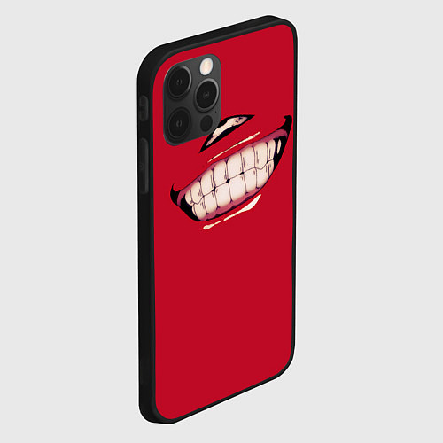 Чехол iPhone 12 Pro Max Sukunas Smile / 3D-Черный – фото 2