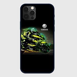 Чехол для iPhone 12 Pro Max YAMAHA - famous racing team!, цвет: 3D-черный