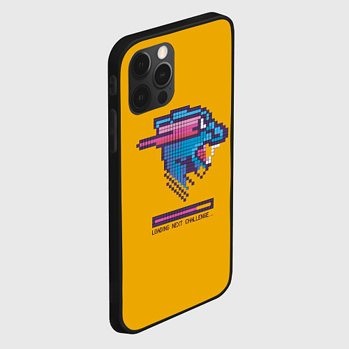 Чехол iPhone 12 Pro Max Mr Beast Pixel Art / 3D-Черный – фото 2