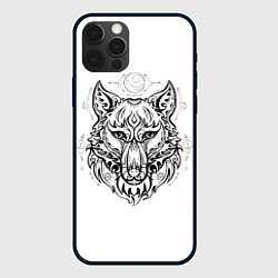 Чехол для iPhone 12 Pro Max Волчий портрет, цвет: 3D-черный