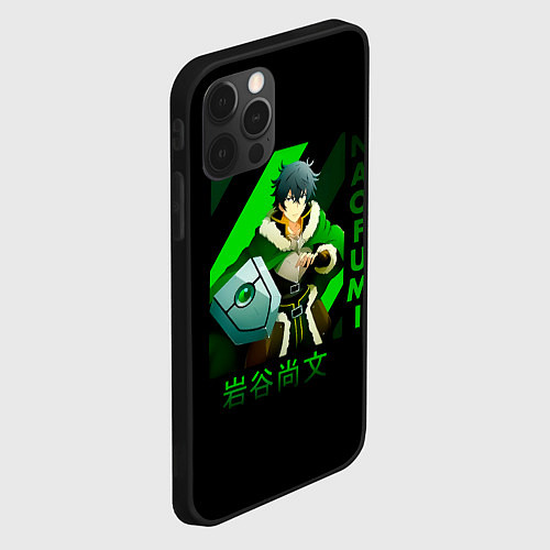 Чехол iPhone 12 Pro Max Naofumi - The Rising of the Shield Hero / 3D-Черный – фото 2