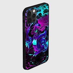 Чехол для iPhone 12 Pro Max KDA NEON GRAFFITI LEAGUE OF LEGENDS, цвет: 3D-черный — фото 2