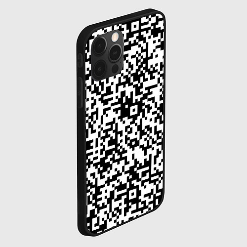 Чехол iPhone 12 Pro Max Стиль QR код / 3D-Черный – фото 2