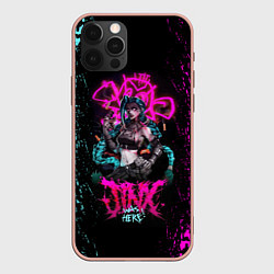 Чехол для iPhone 12 Pro Max JINX ARCANE LEAGUE OF LEGENDS, КРАСКИ, цвет: 3D-светло-розовый