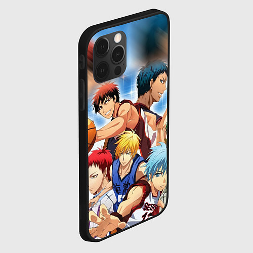 Чехол iPhone 12 Pro Max KUROKO BASKETBALL КОМАНДА / 3D-Черный – фото 2