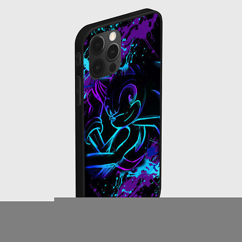 Чехол iPhone 12 Pro Max SONIC NEON СОНИК НЕОН / 3D-Черный – фото 2