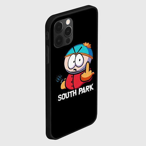 Чехол iPhone 12 Pro Max Южный парк Эрик South Park / 3D-Черный – фото 2