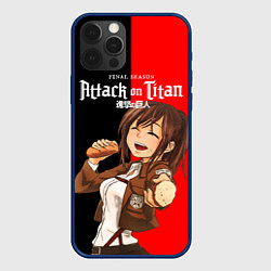 Чехол для iPhone 12 Pro Max Саша Attack on Titan, цвет: 3D-тёмно-синий