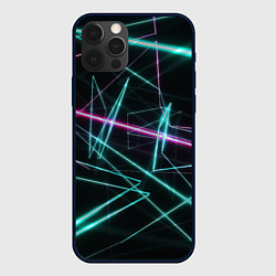 Чехол для iPhone 12 Pro Max Лазерная композиция, цвет: 3D-черный