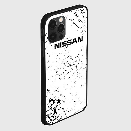 Чехол iPhone 12 Pro Max Nissan ниссан / 3D-Черный – фото 2