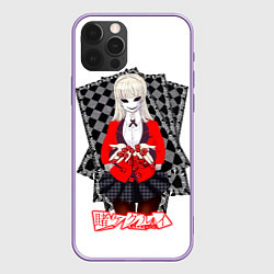 Чехол для iPhone 12 Pro Max Ририка Момобами - Kakegurui, цвет: 3D-сиреневый