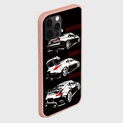 Чехол для iPhone 12 Pro Max NISSAN 300 ZX 350Z 370Z JDM STYLE, цвет: 3D-светло-розовый — фото 2