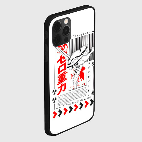 Чехол iPhone 12 Pro Max Neon Genesis Evangelion - Модуль 01 / 3D-Черный – фото 2