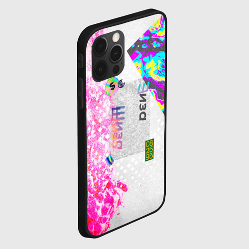 Чехол iPhone 12 Pro Max Шаза Психоделика / 3D-Черный – фото 2
