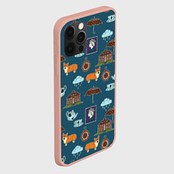 Чехол для iPhone 12 Pro Max Англия паттерн, цвет: 3D-светло-розовый — фото 2