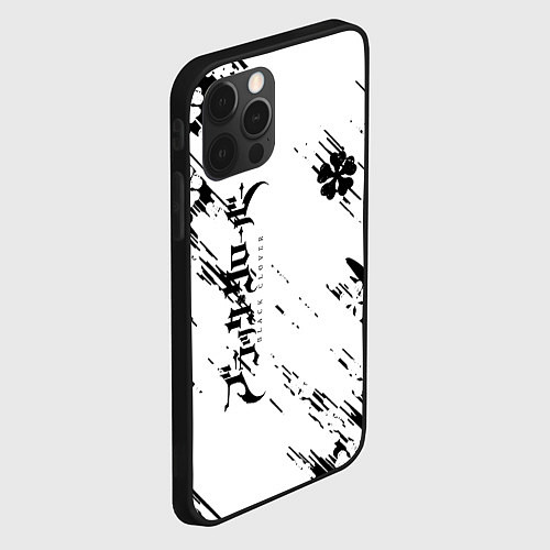 Чехол iPhone 12 Pro Max Чёрный клевер black clover, / 3D-Черный – фото 2