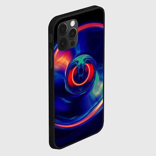 Чехол iPhone 12 Pro Max Сверхновая сингулярность / 3D-Черный – фото 2
