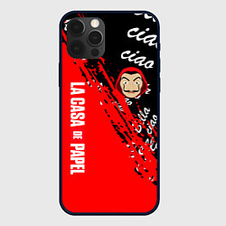 Чехол для iPhone 12 Pro Max La Casa de Papel bum bum ciao, цвет: 3D-черный