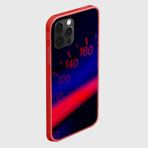 Чехол iPhone 12 Pro Max Скоростьspeed / 3D-Красный – фото 2