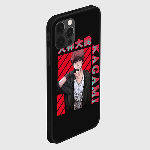 Чехол iPhone 12 Pro Max Тайга Кагами Taiga Kagami / 3D-Черный – фото 2