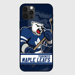 Чехол для iPhone 12 Pro Max Торонто Мейпл Лифс, Toronto Maple Leafs Маскот, цвет: 3D-черный