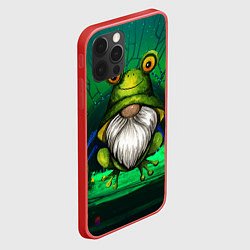 Чехол для iPhone 12 Pro Max Гном - лягушка, цвет: 3D-красный — фото 2