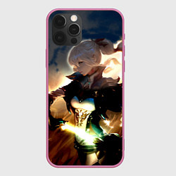 Чехол для iPhone 12 Pro Max Genshin Impact Топ, цвет: 3D-малиновый