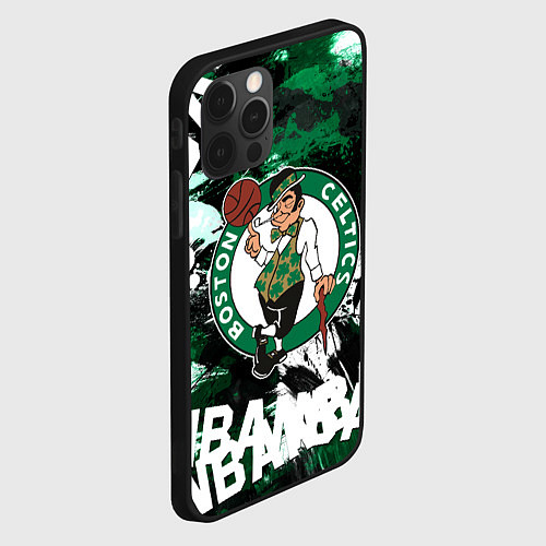 Чехол iPhone 12 Pro Max Бостон Селтикс , Boston Celtics / 3D-Черный – фото 2