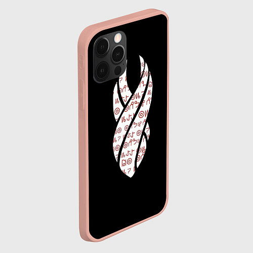 Чехол iPhone 12 Pro Max Источник зла / 3D-Светло-розовый – фото 2
