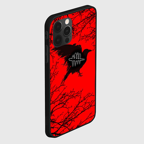 Чехол iPhone 12 Pro Max Dead by Daylight ворон / 3D-Черный – фото 2