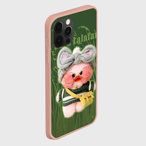 Чехол iPhone 12 Pro Max Duck Lalafan - утёнок Лалафан / 3D-Светло-розовый – фото 2
