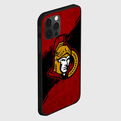 Чехол для iPhone 12 Pro Max Оттава Сенаторз , Ottawa Senators, цвет: 3D-черный — фото 2
