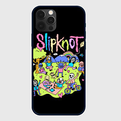 Чехол для iPhone 12 Pro Max Slipknot cuties, цвет: 3D-черный