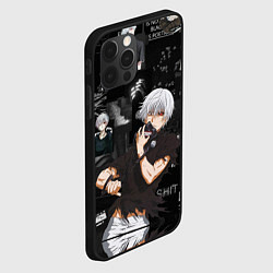 Чехол для iPhone 12 Pro Max Грустный Канеки Токийский Гуль Tokyo Ghoul, цвет: 3D-черный — фото 2