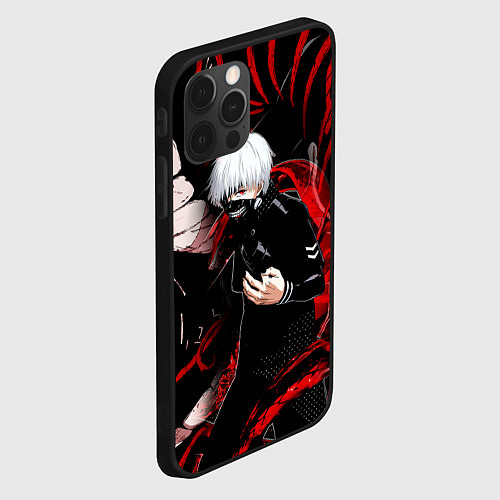 Чехол iPhone 12 Pro Max Токийский Гуль Красный Змей Tokyo Ghoul Snake / 3D-Черный – фото 2