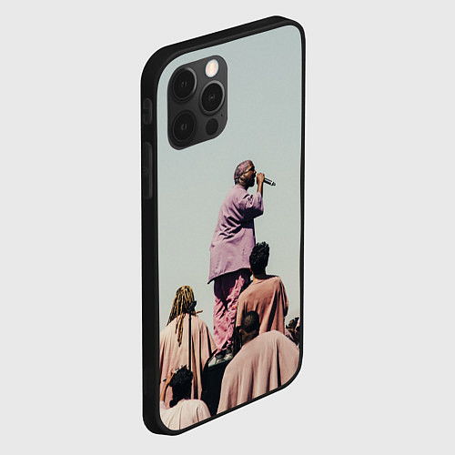 Чехол iPhone 12 Pro Max KanYe / 3D-Черный – фото 2