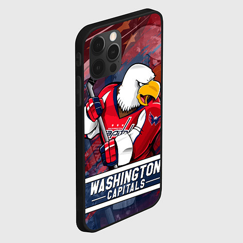 Чехол iPhone 12 Pro Max Вашингтон Кэпиталз Washington Capitals / 3D-Черный – фото 2