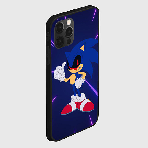 Чехол iPhone 12 Pro Max SONIC EXE СОНИК / 3D-Черный – фото 2