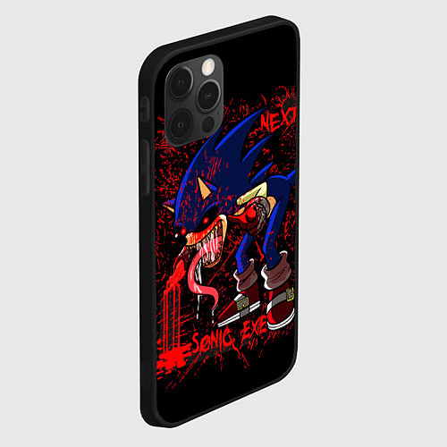 Чехол iPhone 12 Pro Max Sonic Exe - killer / 3D-Черный – фото 2