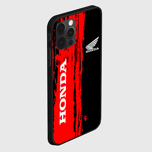 Чехол iPhone 12 Pro Max Honda марка авто / 3D-Черный – фото 2